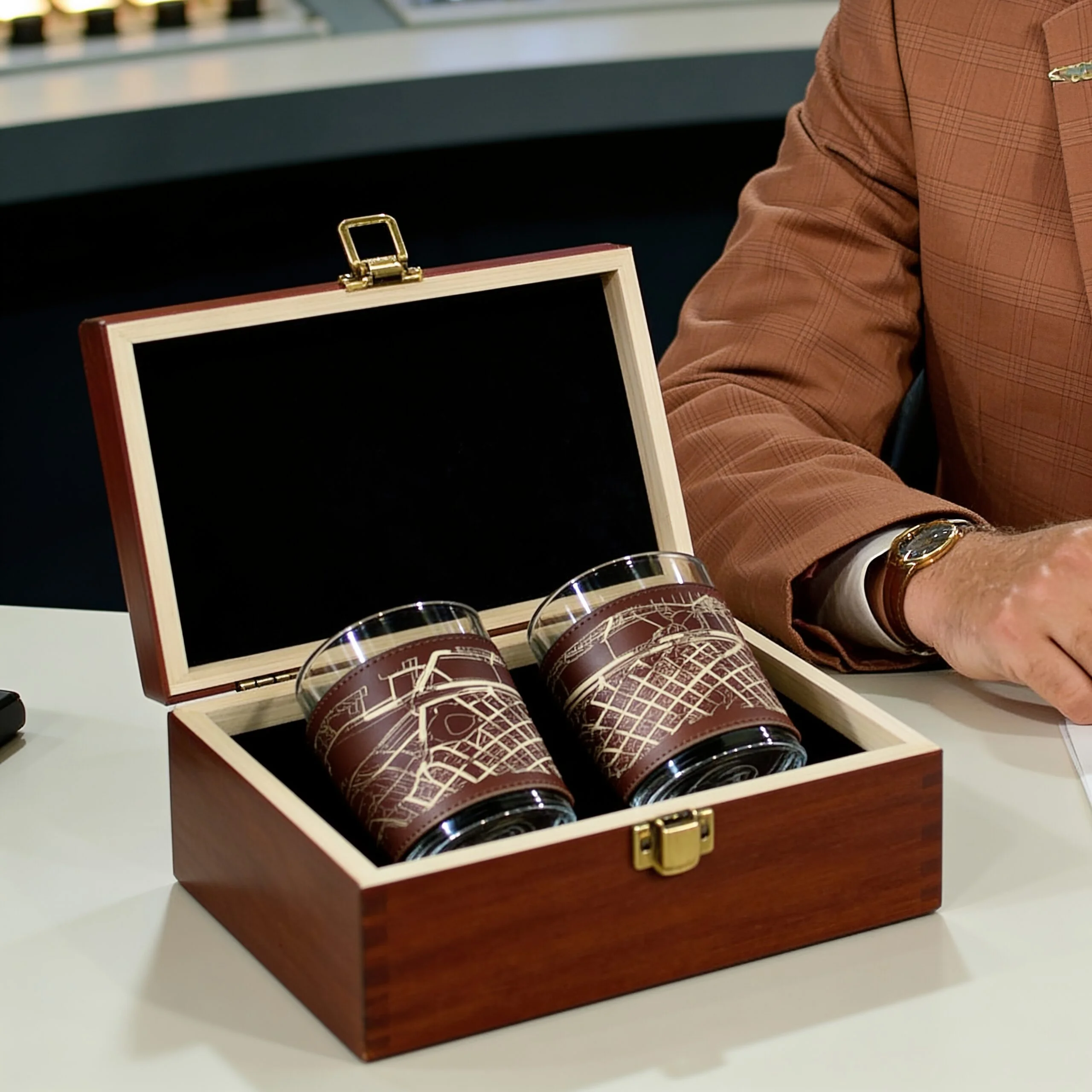 The Burgundy "Scotchy Scotch" Set